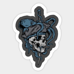 Octopus Pirate Sticker